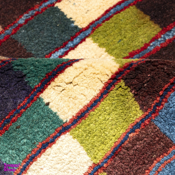 گبه دستباف سی پرشیا کد 129266 سایز 146×112 سانتی متر