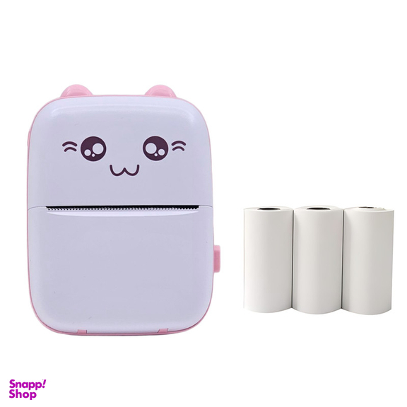 پرینتر لیبل زن ناب سل مدل پرتابل کد PIN02 به همراه 3 عدد رول کاغذی