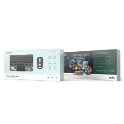 ماوس و کیبورد بی سیم گرین لاین مدل Transparent Duo