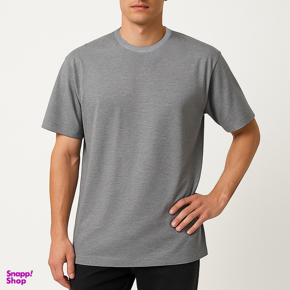 تیشرت آستین کوتاه مردانه ایزی دو مدل 0177 رنگ طوسی