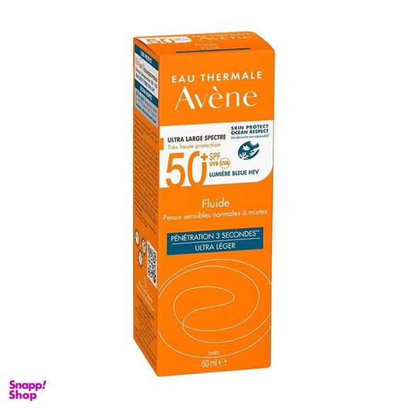 فلوئید ضد آفتاب بدون رنگ اون +SPF 50 مدل Ultra Light ‌مناسب انواع پوست حجم 50 میلی‌ لیتر