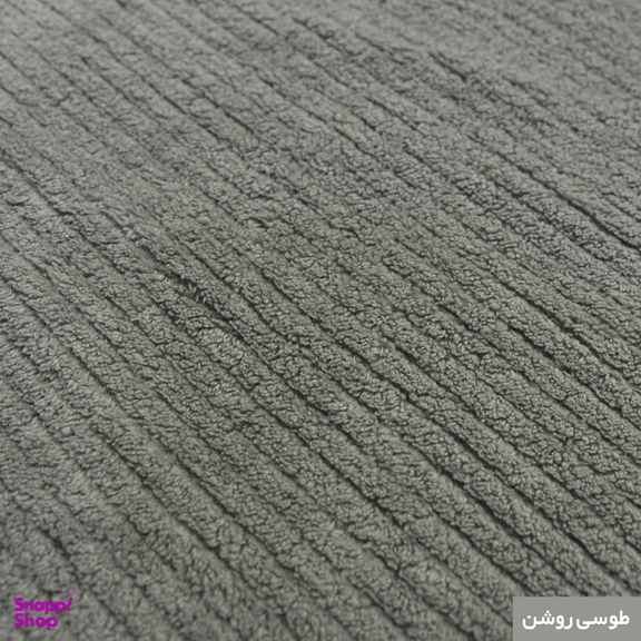 پادری شاران هوم مدل اسفنج دار طرح مخمل راه راه فانتزی سایز 40 ×65 سانتی متر