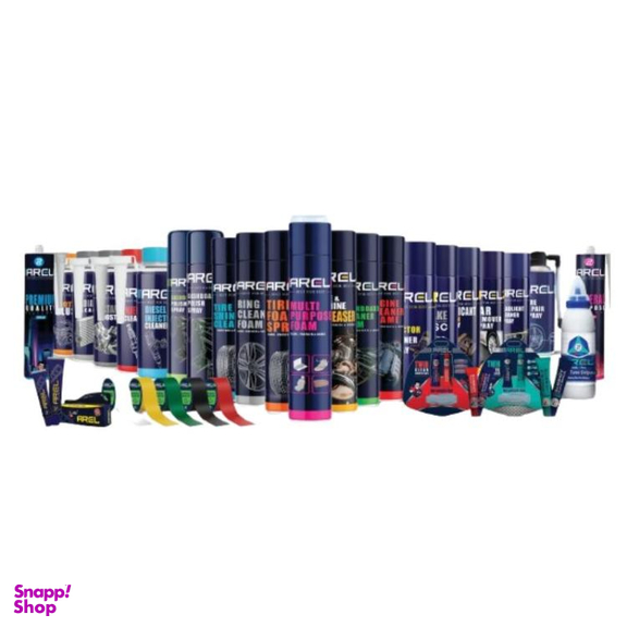 اسپری فوم تمیز کننده لاستیک خودرو آرل مدل A15 حجم 750 میلی‌ لیتر