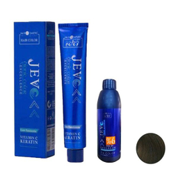 رنگ مو جوو مدل Excellence شماره 6.11 حجم 100 میلی لیتر رنگ بلوند خاکستری تیره به همراه اکسیدان جوو کد 01 شش درصدی حجم 150 میلی لیتر