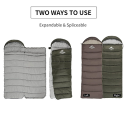 کيسه خواب 13- درجه نیچرهایک مدل U series Square With Hat cotton sleeping bag (U350) کد MSD07