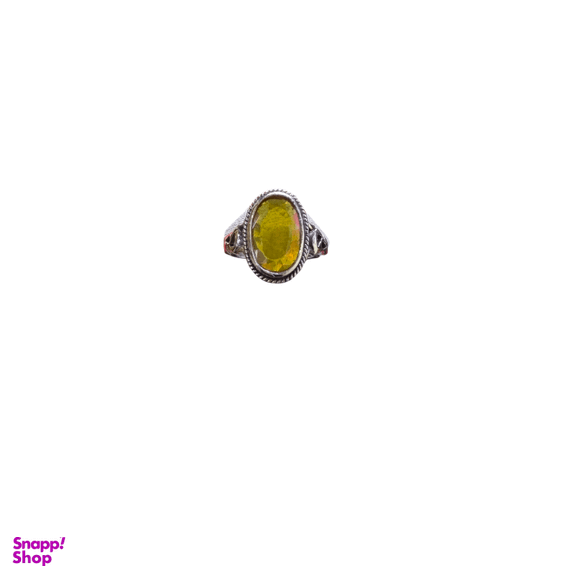 انگشتر نقره 925 عیار مردانه عقیق زرد کد HOSS021