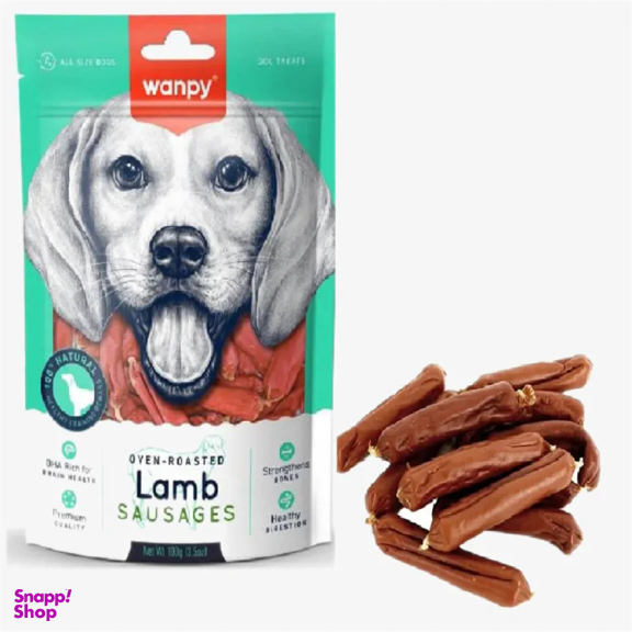 غذای تشویقی سگ ونپی مدل Lamb Sausages وزن 100 گرم