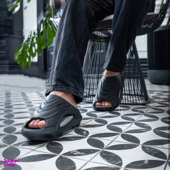 دمپایی مردانه زیتون مدل دراگون کد 0592 رنگ مشکی