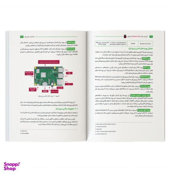 کتاب آموزش جامع رزبری پای Raspberry Pi با پایتون اثر نگار باقرزاده و هادی کلانی نشر کیان