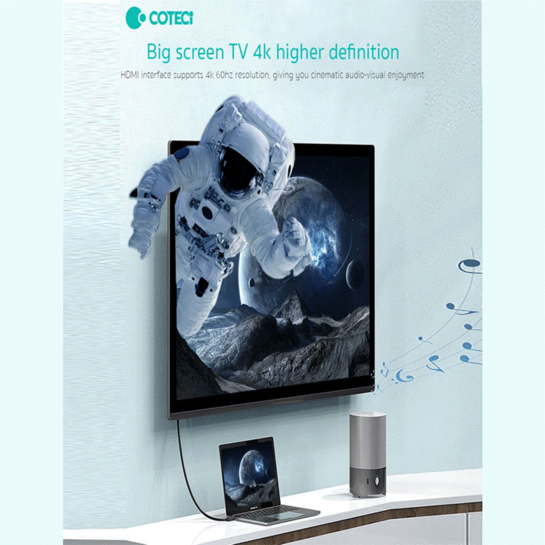 کابل HDMI کوتتسی مدل 4K Dual Port 87103 طول 3 متر
