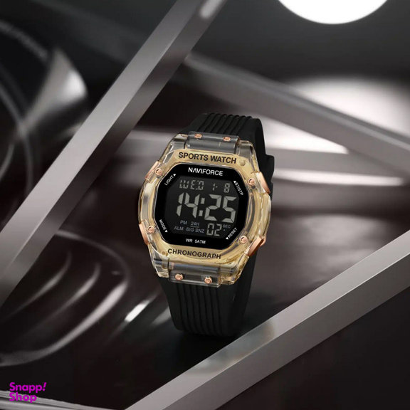 ساعت دیجیتال نیوی فورس مدل Naviforce Nf7113 رنگ طلایی مشکی