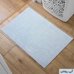 پادری شاران هوم مدل اسفنج دار طرح مخمل راه راه فانتزی سایز 50×100 سانتی متر