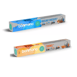 کپسول اسپرسو شکلات فندق و کارامل بن مانو مجموعه ۲ عددی