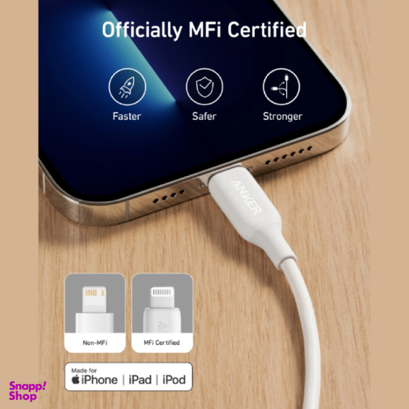 کابل فست شارژ USB به لایتنینگ انکر مدل Powerline III A8812H11 طول 0.9 متر