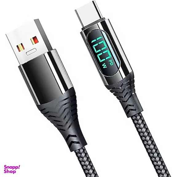 کابل فست شارژر USB به Type-C کانفلون به مدل DC45 100W طول 1 متر