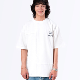 تیشرت زیگ مدل Just be رنگ سفید