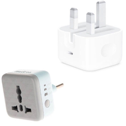 شارژر دیواری طرح اپل توان 20 وات به همراه مبدل تایمر دار هادرون