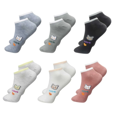 جوراب زنانه آکام کد A4 مجموعه 6 عددی