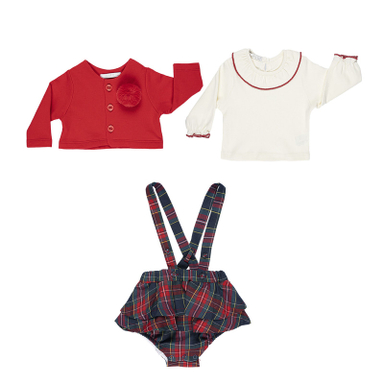 ست 3 تکه لباس دخترانه فیورلا مدل دردونه کد 24508