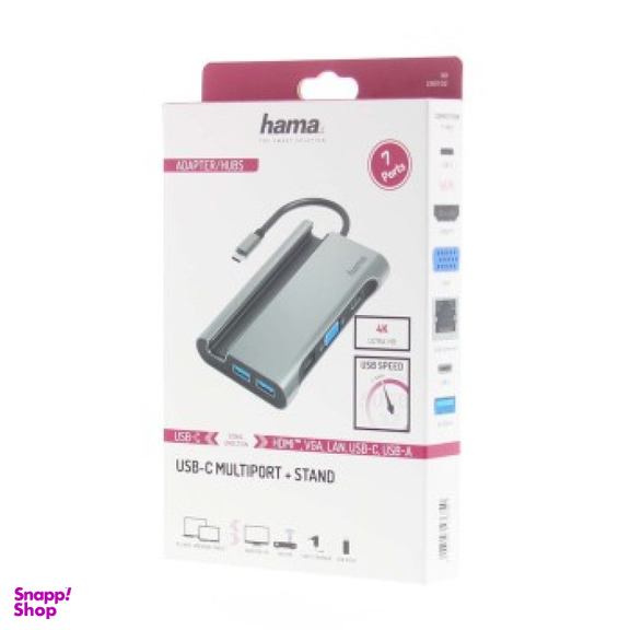 هاب 7 پورت USB-C هاما مدل Connect2Mobile - 200102