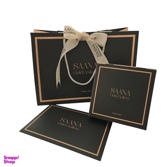 انگشتر طلا زنانه عیار 750 سانا گالری کد AA1 طرح مینیمال