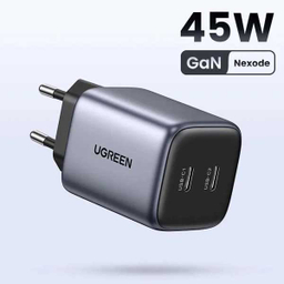 شارژر دیواری یوگرین 45 وات مدل CD294 کد 90573 رنگ خاکستری