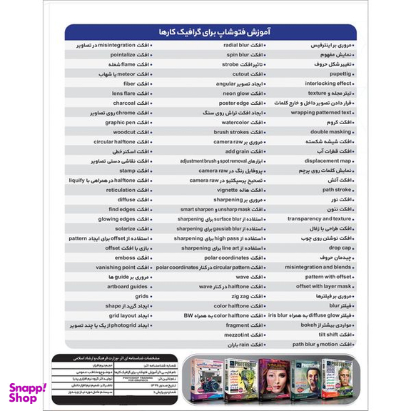 نرم افزار آموزش جامع پیشرفته فتوشاپ نشر پدیا سافت به همراه نرم افزار آموزش فتوشاپ برای گرافیک کار ها