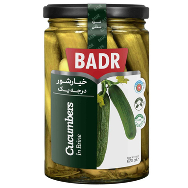 خیارشور درجه یک بدر وزن 630 گرم