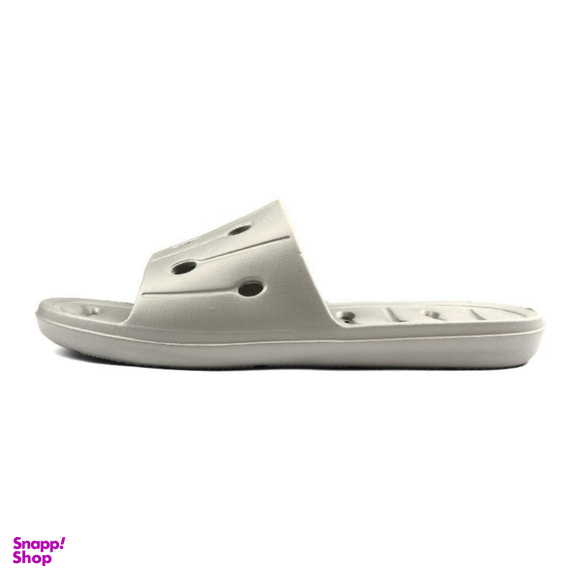 دمپایی حمام مردانه پاپا مدل تیام کد 012 رنگ طوسی