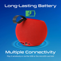 اسپیکر بلوتوثی قابل حمل پرومیت مدل JUGGLER.RED