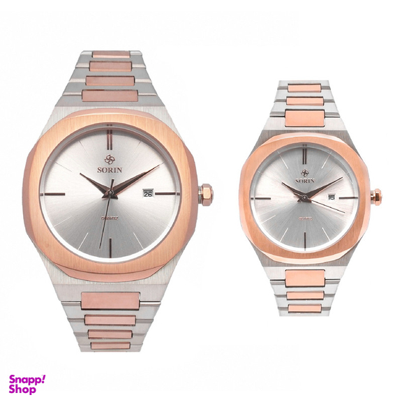 ست ساعت مچی عقربه ای زنانه و مردانه سورین مدل GL1182B-ST06S