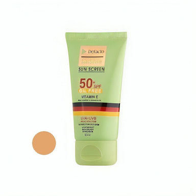 کرم ضد آفتاب رنگی دیفکتو SPF 50 مدل 01 ‌مناسب برای پوست‌های چرب حجم 50 میلی‌ لیتر