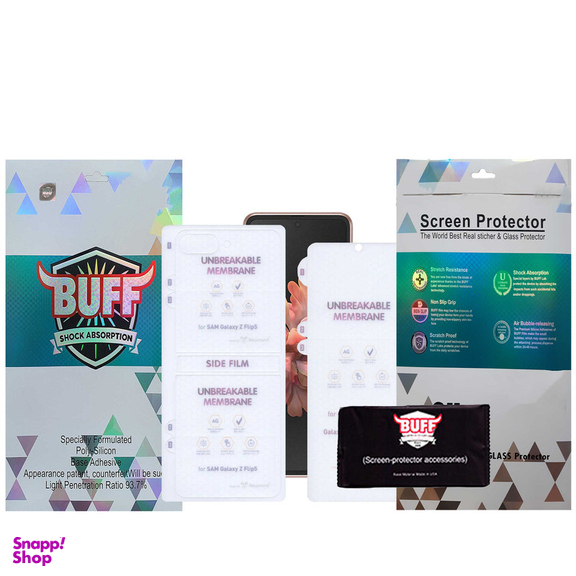 محافظ صفحه نمایش مات بوف مدل Hydrogel-Matte مناسب برای گوشی موبایل سامسونگ Galaxy Z Flip 5 به همراه محافظ پشت گوشی