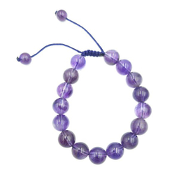 دستبند زنانه مدل سنگ آمیتیست کد 20493