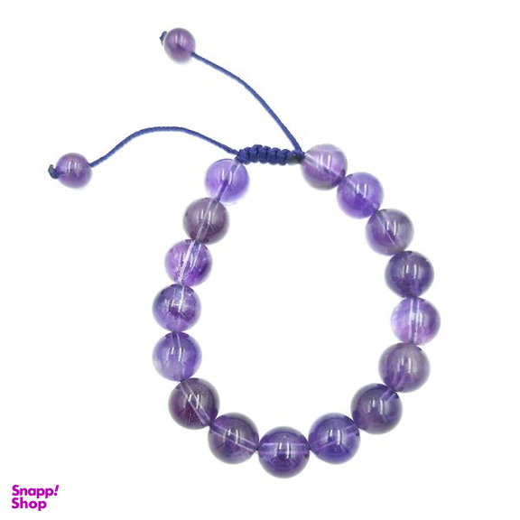 دستبند زنانه مدل سنگ آمیتیست کد 20493