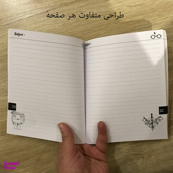 دفتر 50 برگ مدل هری پاتر طرح تام ریدل