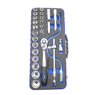 آچار بکس اپکس مدل YP-1/2DRIVE-APX-1527 مجموعه 27 عددی
