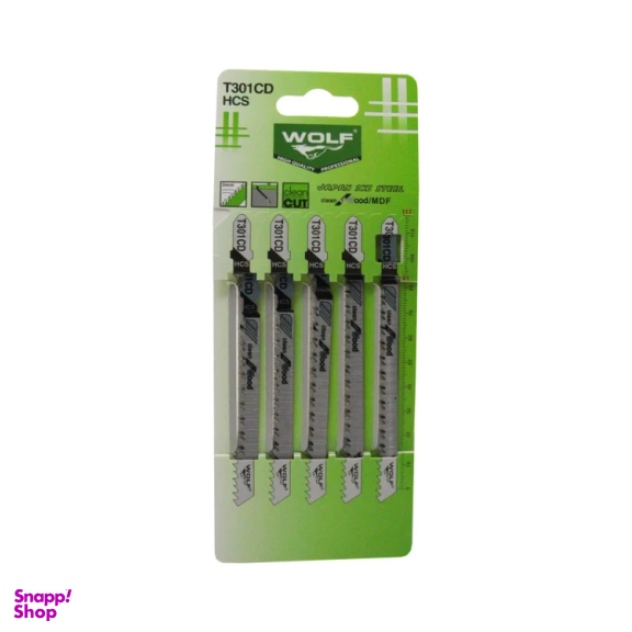 تیغه اره عمودبر ولف مدل YPB-WOOD/MDF-T301CD مجموعه 5 عددی