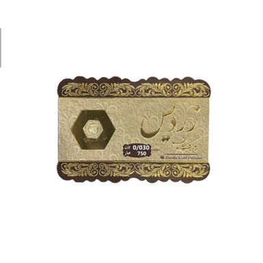سکه طلا گرمی 18 عیار پارسیان زردیس گوزن کد 64fj1