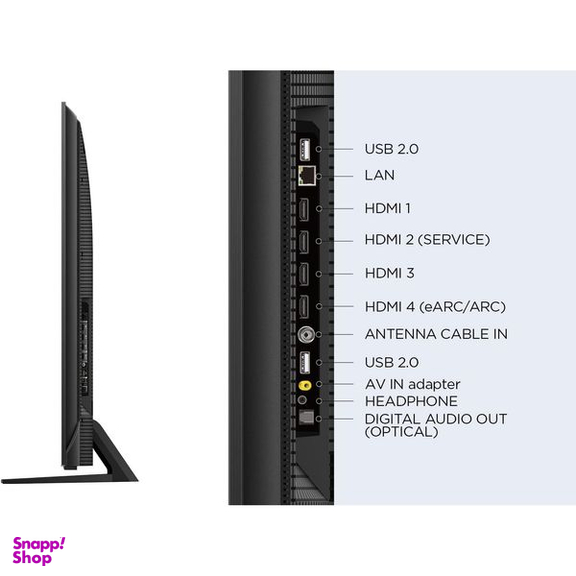 تلویزیون کیو ال ای دی هوشمند تی سی ال مدل C745 سایز 65 اینچ