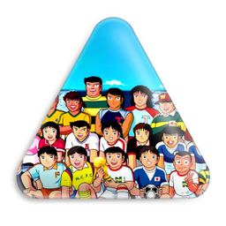 پیکسل خندالو طرح فوتبالیست ها مدل مثلثی کد 10564