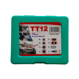 چسب و وصله پنچرگیری تیوب مدل MNT - 258 مجموعه 12 عددی