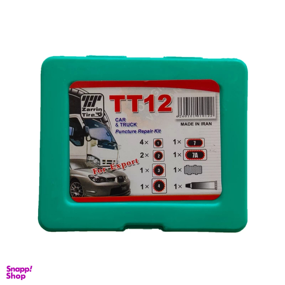 چسب و وصله پنچرگیری تیوب مدل MNT - 258 مجموعه 12 عددی