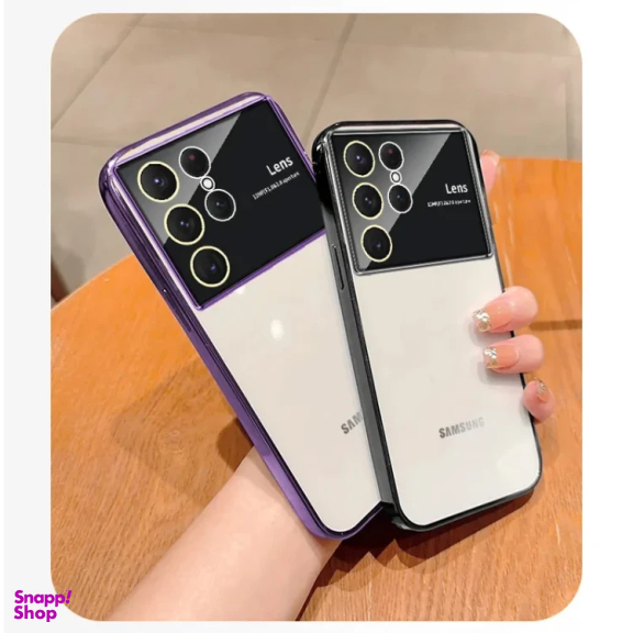 کاور گوشی موبایل مدل الکترو لنز شفاف مناسب برای سامسونگ Galaxy S23 Ultra