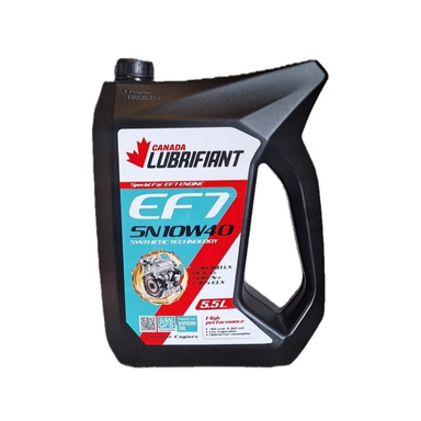 روغن موتور لوبریفنت کانادا مدل EF7 گرید 10-40 SN کد 21538 حجم 5.5 لیتر