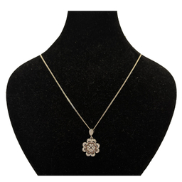 گردنبند نقره زنانه گیرا مدل گل کد G1049