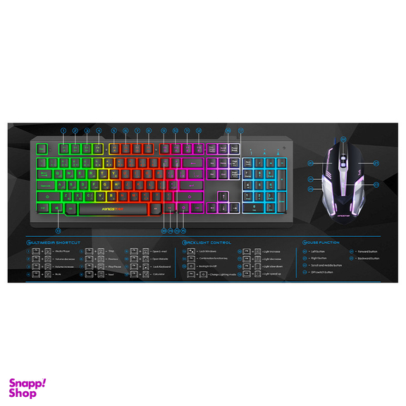 ست گیمینگ کینگ استار مدل KBM285G