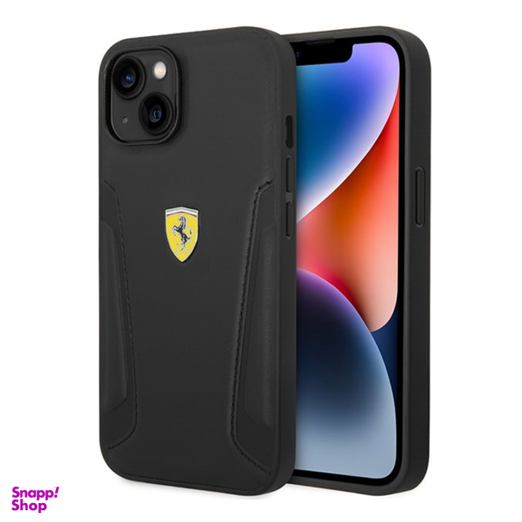 قاب موبایل چرمی سی جی کد 183399 طرح فراری iPhone 14 Plus