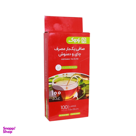 فیلتر چای و دمنوش بادوک بسته 100 عددی