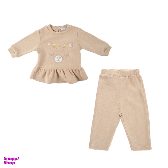 ست سویشرت و شلوار دخترانه فیورلا مدل موش 25526